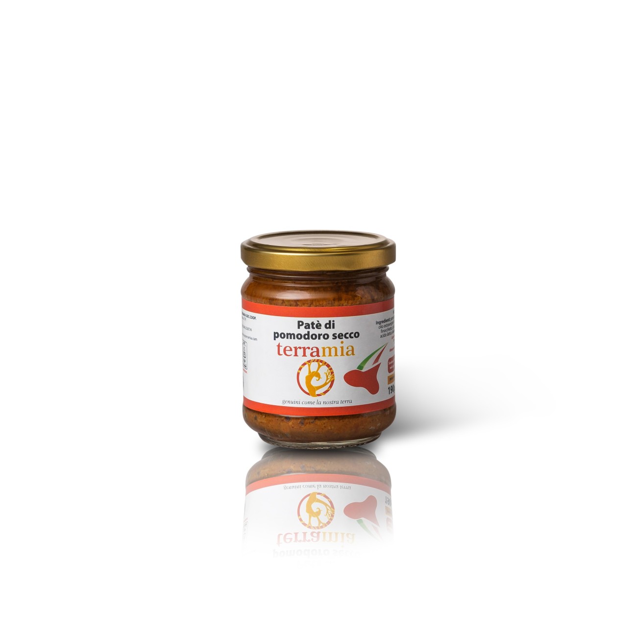 Patè di pomodoro secco e olive con olio extravergine di oliva