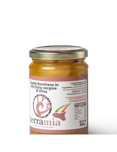 Cipolline Borettane con olio evo peso netto g. 300