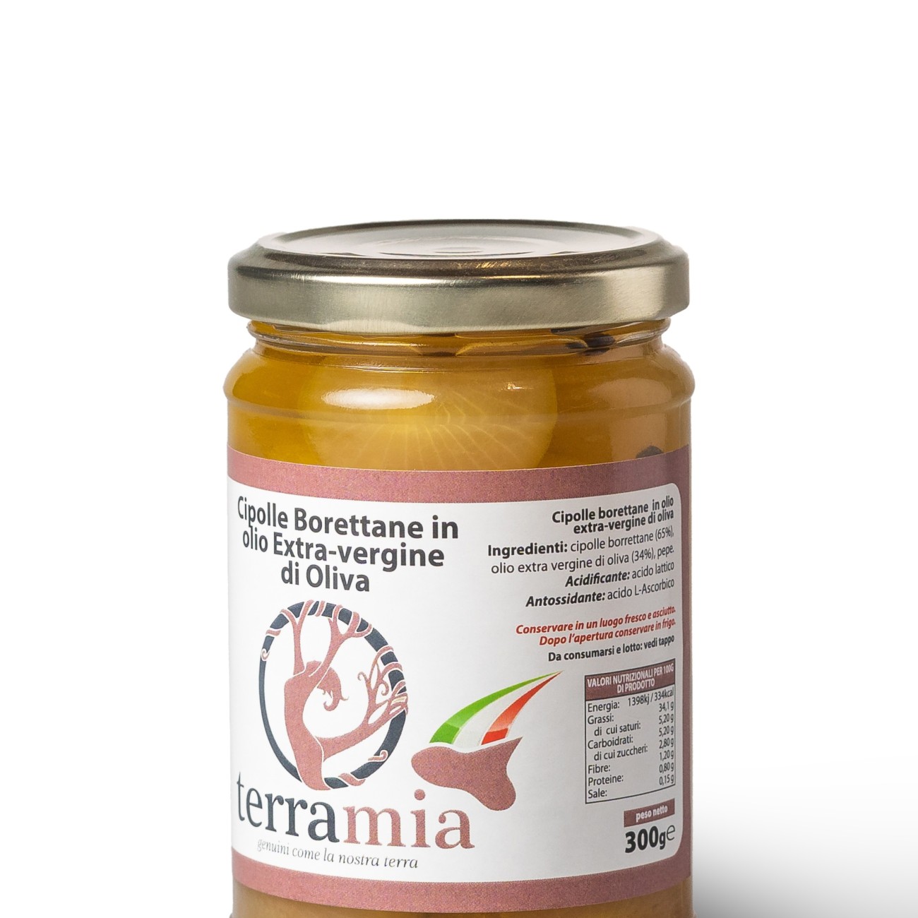Cipolline Borettane con olio evo peso netto g. 300