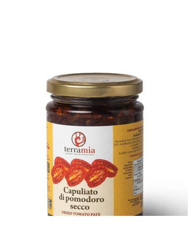 Capuliato di pomodoro secco in olio g.300 peso netto 150 g sgocciolato