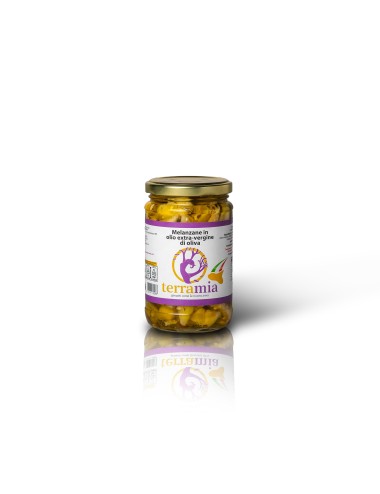 Melanzane a filetti con olio evo g.280 peso netto
