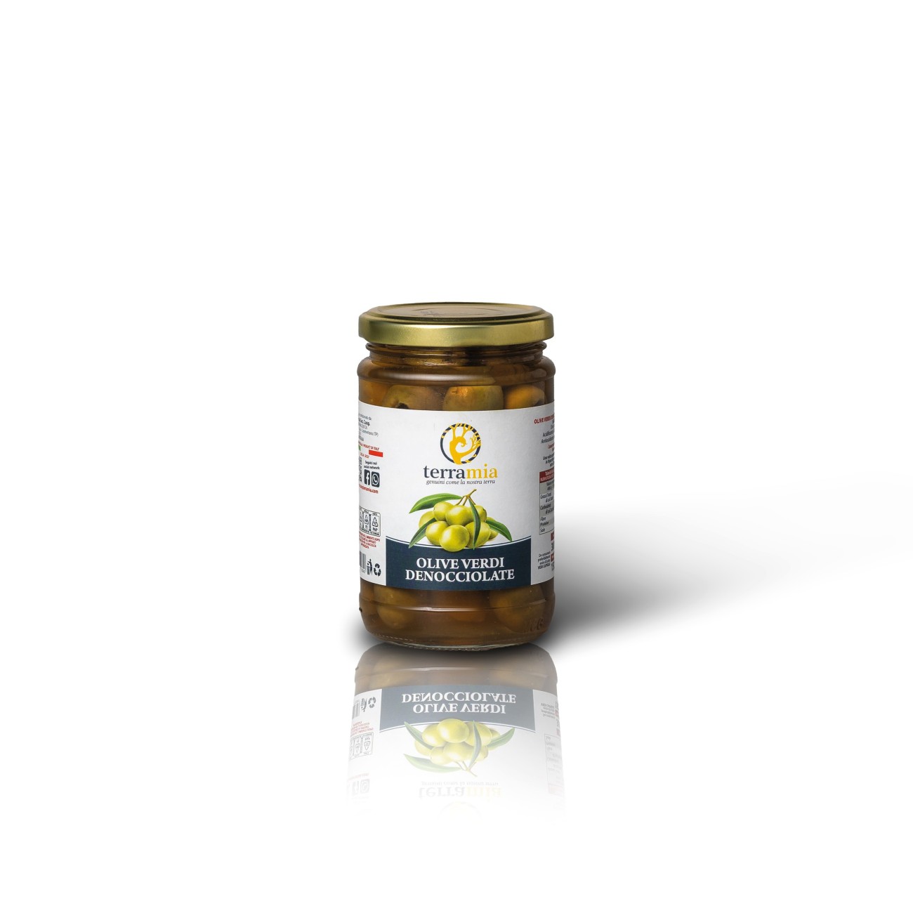 Olive denocciolate dolci in salamoia metodo Castelvetrano ml 314