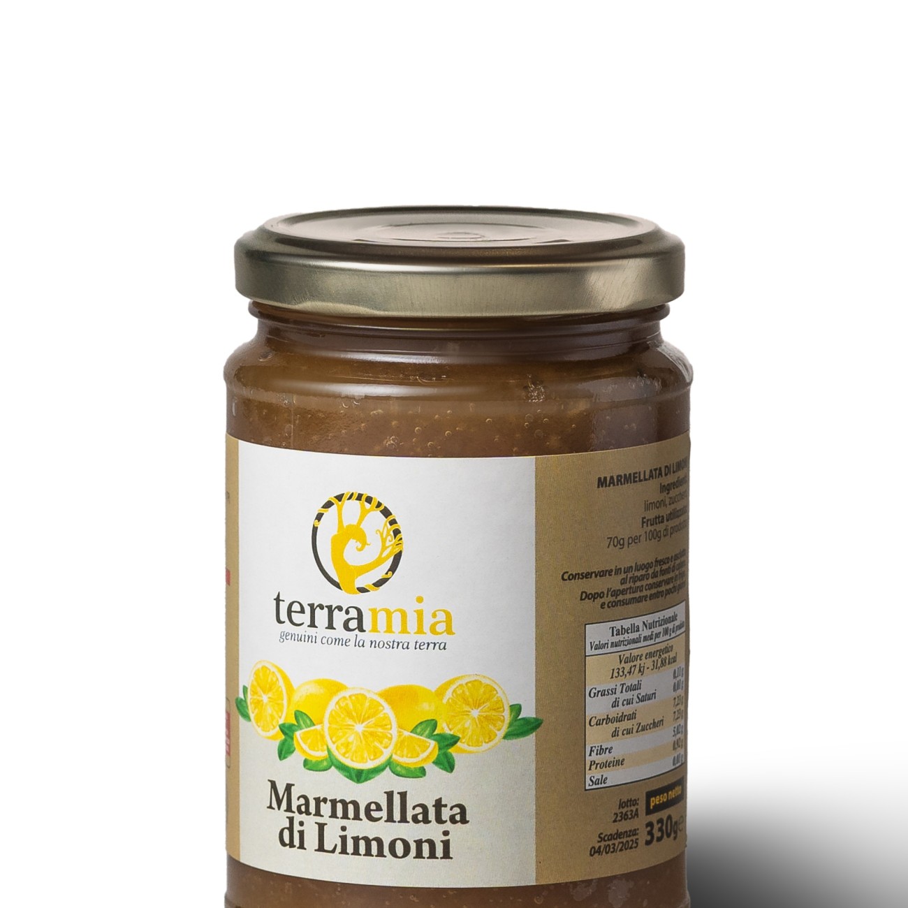Marmellata di limoni vaso ml 314 g. 300