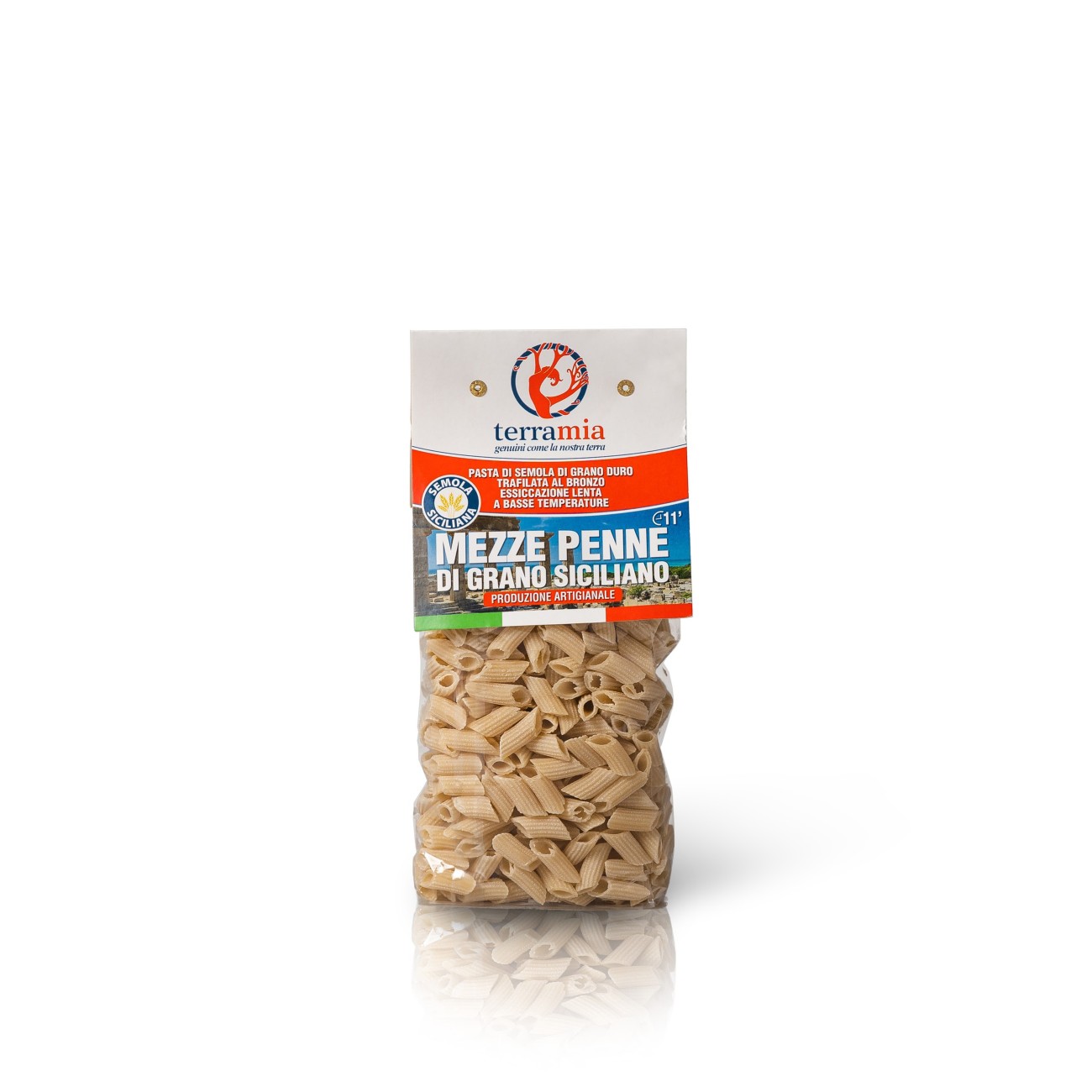 Mezze Penne rigate di semola Siciliana gr 500