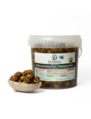 Olive denocciolate varietà Nocellara metodo acqua e sale