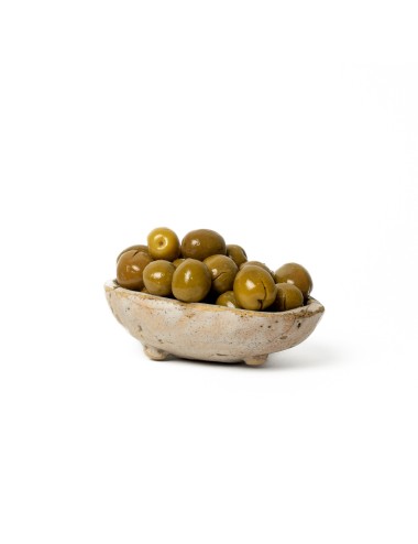 Olive schiacciate varietà Nocellara pezzatura grossa Colossal