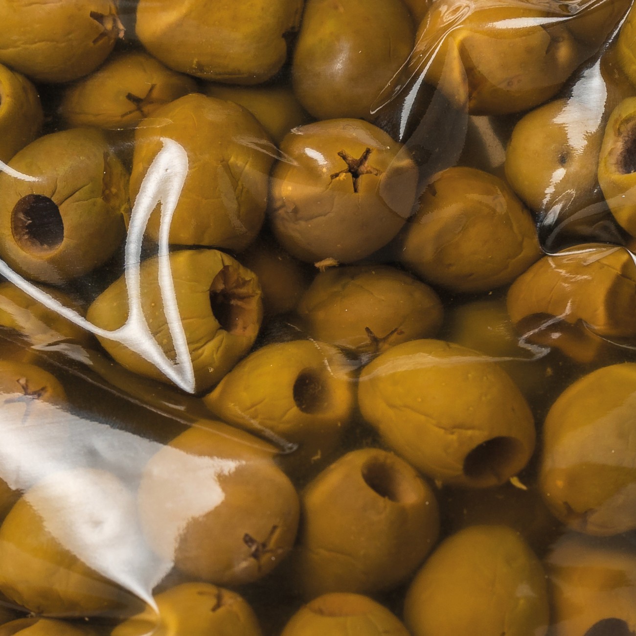 Olive denocciolate in salamoia varietà Nocellara del Belìce metodo al naturale