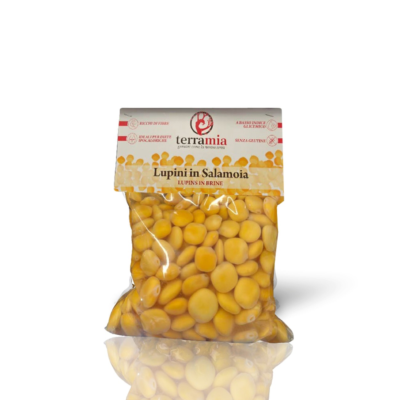 Lupini in Salamoia Naturali Terramia | Legumi Italiani Selezionati (400g - 1000g)