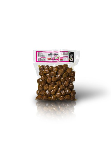 🥇 Olive Nere al Forno Medaglia d'Oro Terramia | Nocellara del Belìce Condite con solo Olio, buste da  (250g - 500g - 1kg)