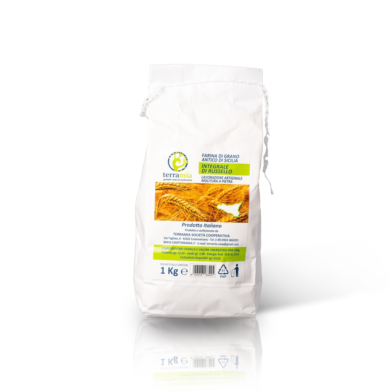 Farina Russello Integrale a Pietra 1kg | Terramia