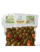 Olive schiacciate con giardiniera busta da 500 g peso netto