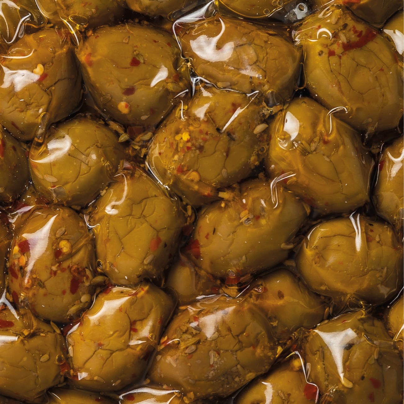 Olive condite cultivar Giarraffa 500 g Sgocciolate