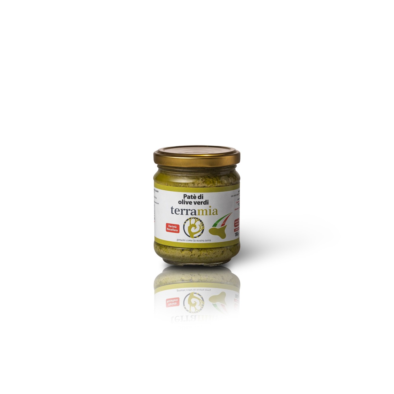 Patè di olive verdi varietà nocellara 180 g.