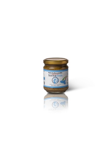 Patè di olive condite varietà nocellara della zona del belice 180 g.