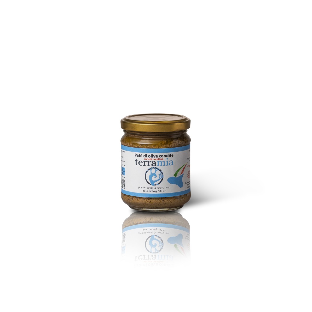 Patè di olive condite varietà nocellara della zona del belice 180 g.