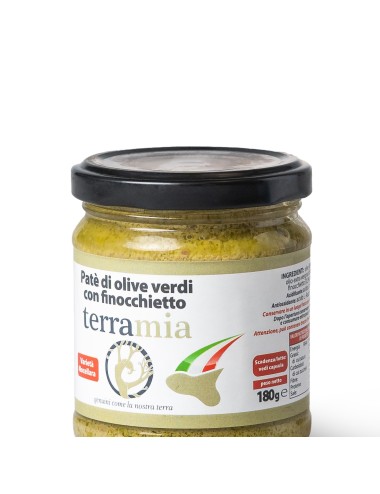 Patè di olive con finocchetto 180 g.