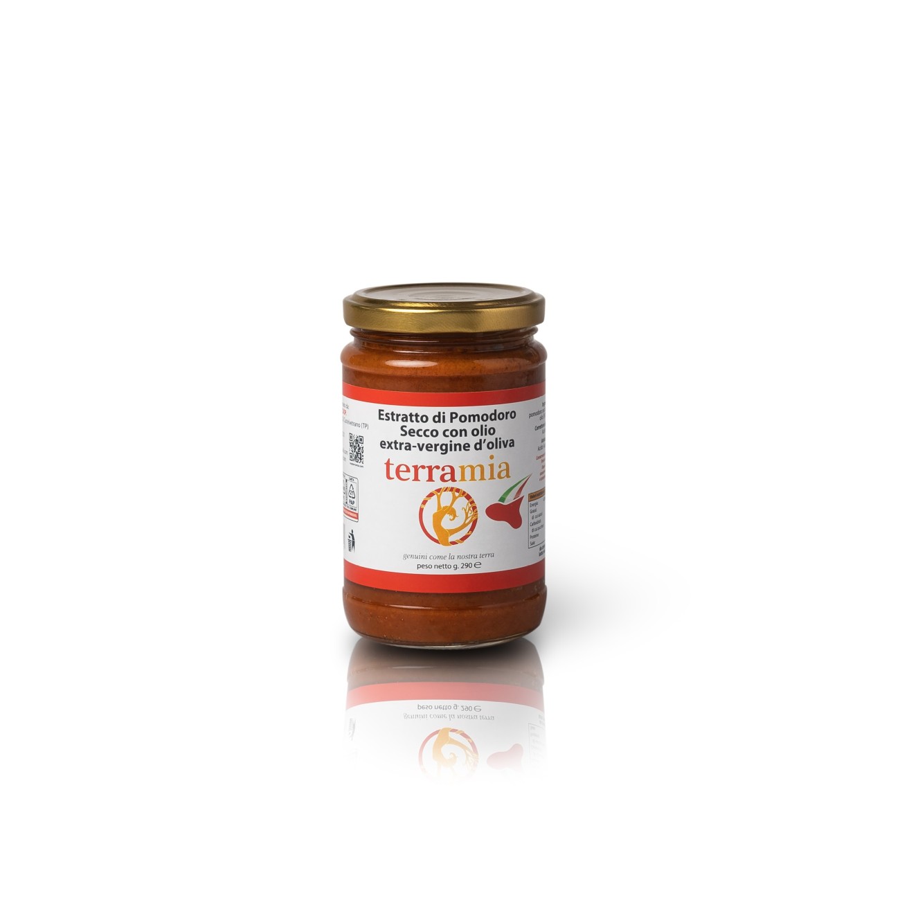 Concentrato di pomodoro secco e olio evo vaso ml 314 g.300